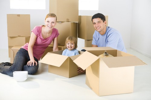 Man and van moving service in Tufnell Park with boxes and furniture
