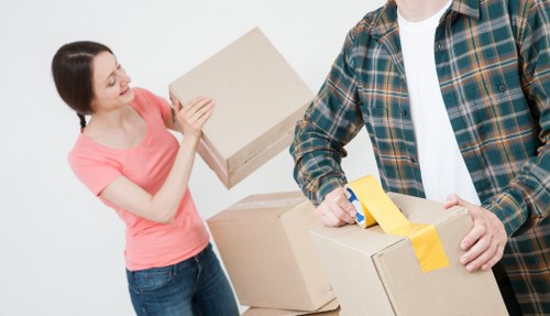 Removal team working on a home move in Tufnell Park