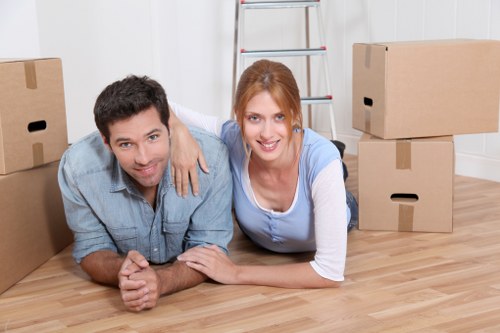 Packing boxes and furniture for a Tufnell Park removal job