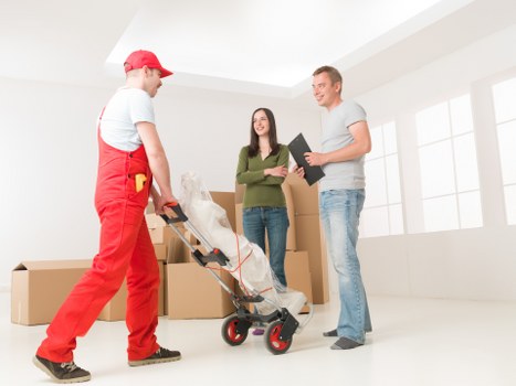 Preparation checklist and boxed belongings ready for moving day