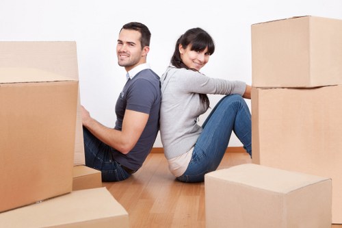 Careful loading of household items for Tufnell Park home removals