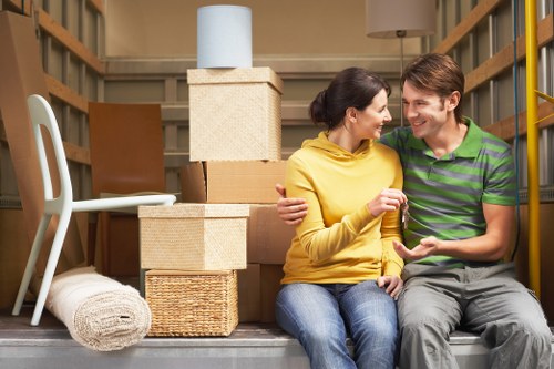 Professional man and van service handling careful loading in Tufnell Park