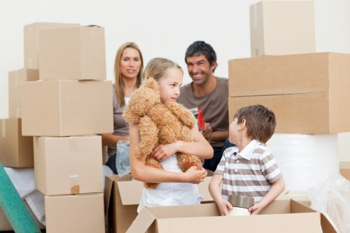 Durable cardboard boxes and protective materials used for packing in Tufnellpark